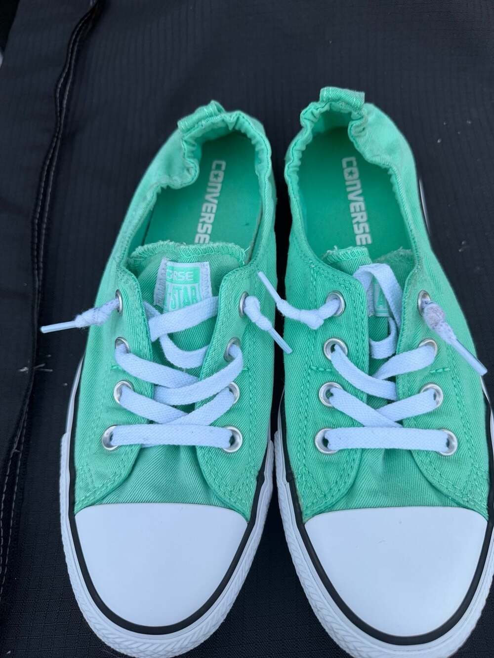 Converse Chuck Taylor All Star Shoreline Womens Slip-On Sneakers Green Glow 5566 - Picture 4 of 8